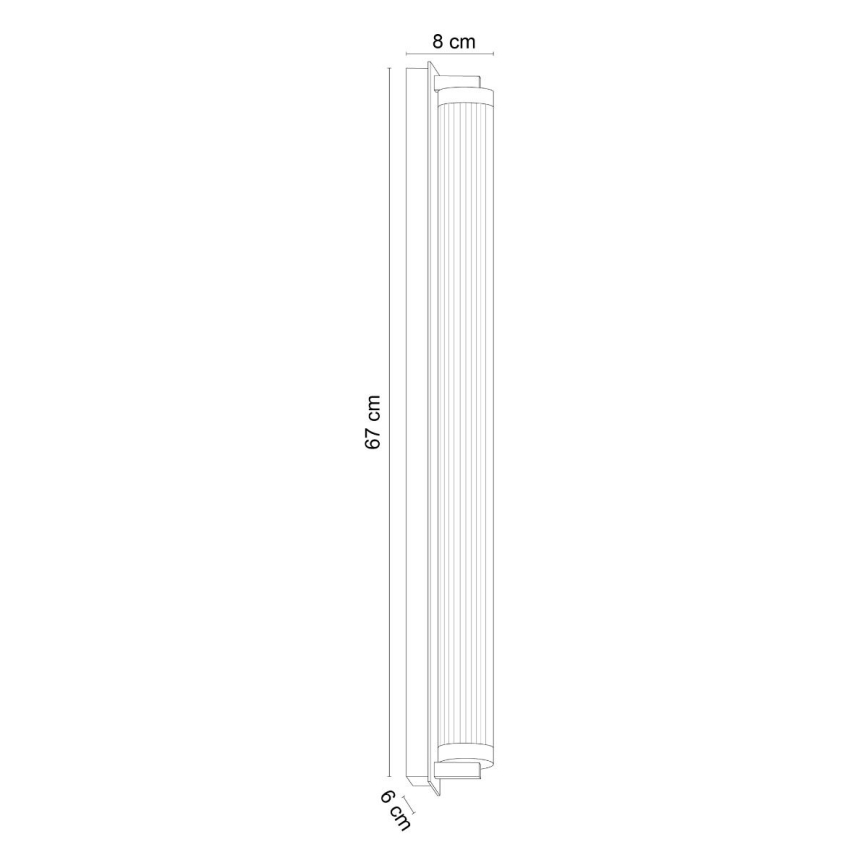Zuma Line - dimeriuojamas LED sieninis šviestuvas LED/26W/230V 2700-6500K juodas + nuotolinis valdymas