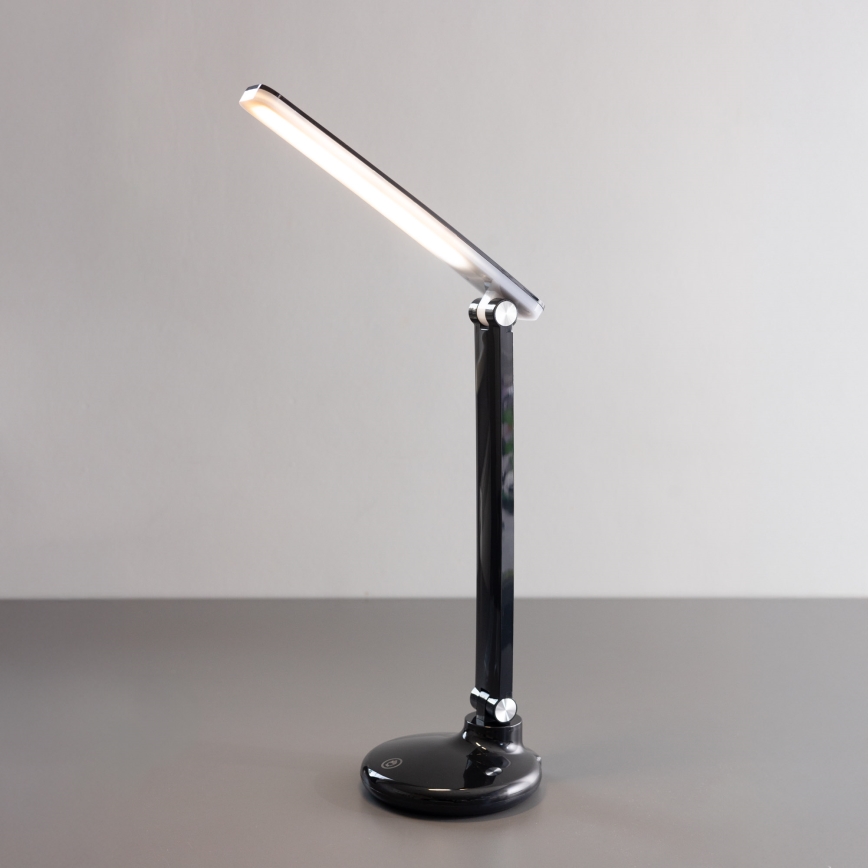 Zuma Line - LED Įkraunamas Stalinis šviestuvas LED/6W/1200 mAh 3000/4500/6000K CRI 90 juoda