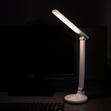 Zuma Line - LED Įkraunamas Stalinis šviestuvas LED/6W/1200 mAh 3000/4500/6000K CRI 90 balta