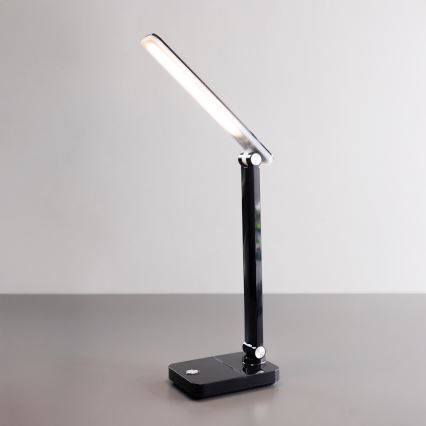 Zuma Line - LED Įkraunamas Stalinis šviestuvas LED/8W/1200 mAh 3000/4500/6000K CRI 90 juoda