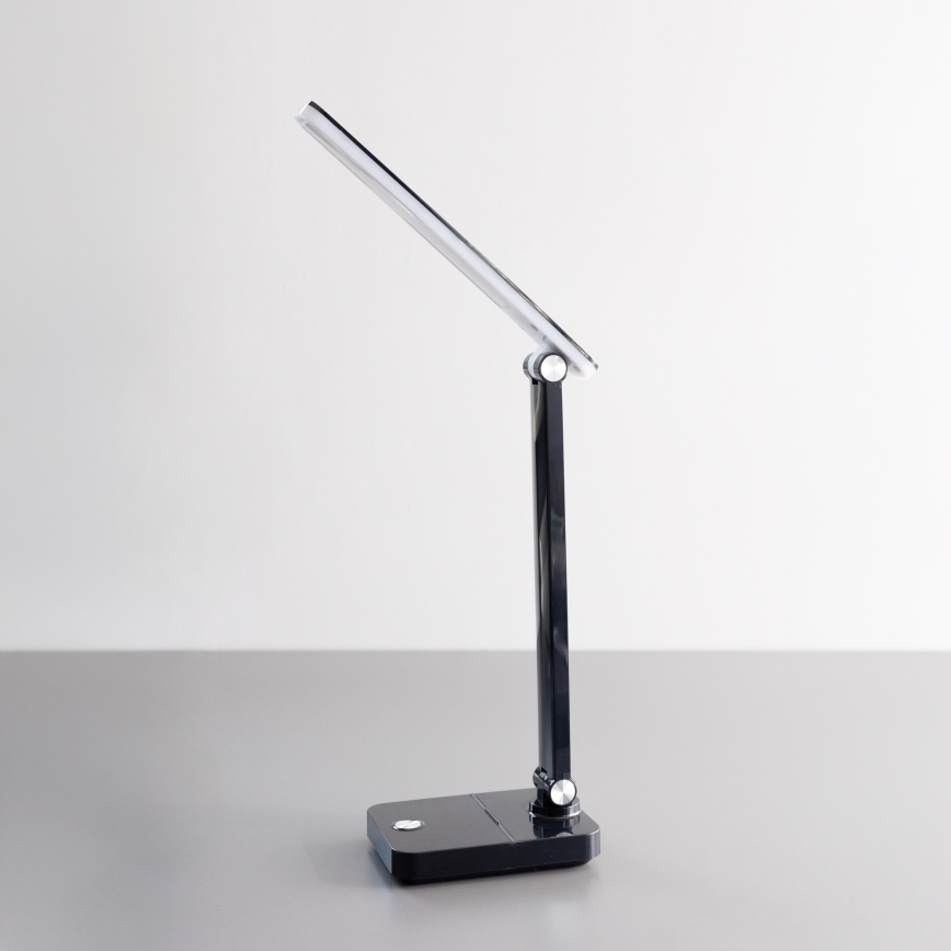 Zuma Line - LED Įkraunamas Stalinis šviestuvas LED/8W/1200 mAh 3000/4500/6000K CRI 90 juoda