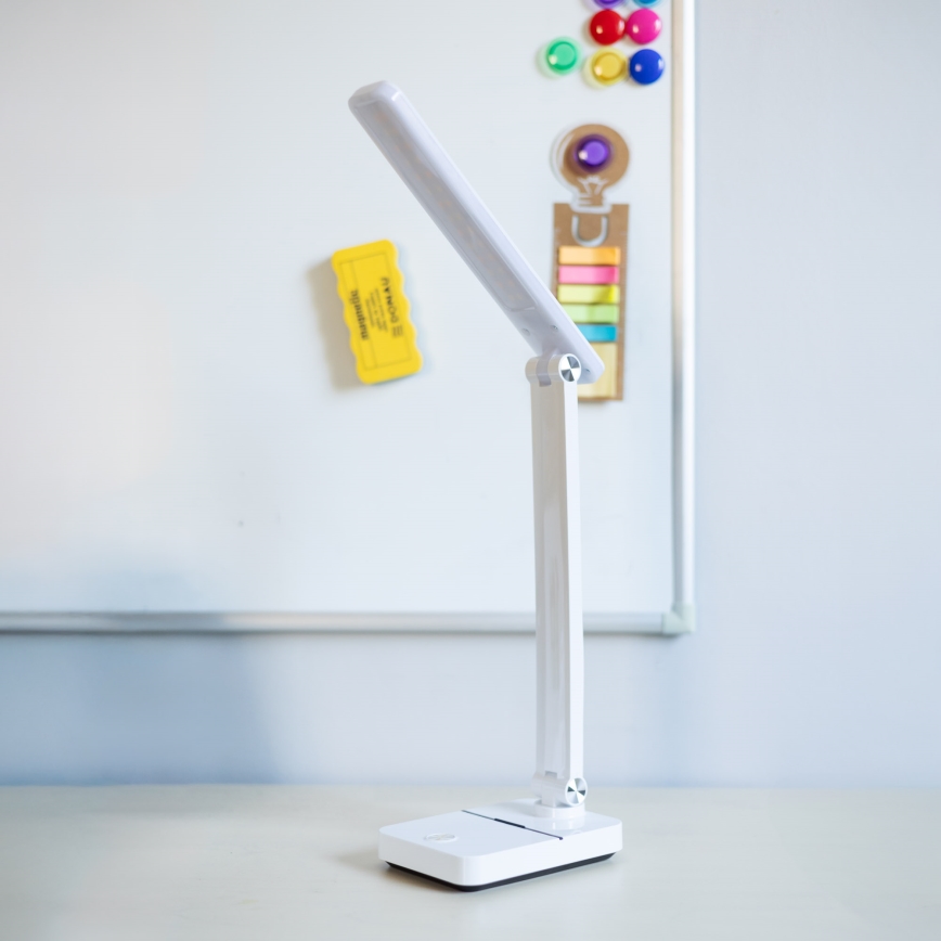 Zuma Line - LED Įkraunamas Stalinis šviestuvas LED/8W/1200 mAh 3000/4500/6000K CRI 90 balta