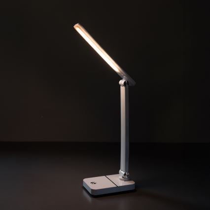 Zuma Line - LED Įkraunamas Stalinis šviestuvas LED/8W/1200 mAh 3000/4500/6000K CRI 90 balta