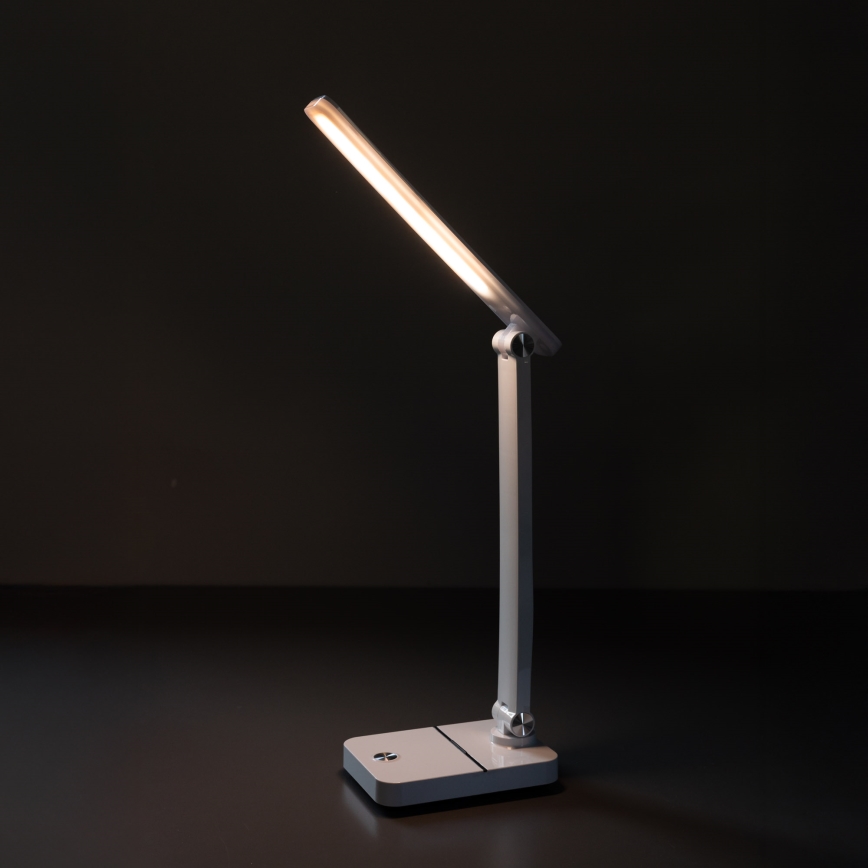 Zuma Line - LED Įkraunamas Stalinis šviestuvas LED/8W/1200 mAh 3000/4500/6000K CRI 90 balta