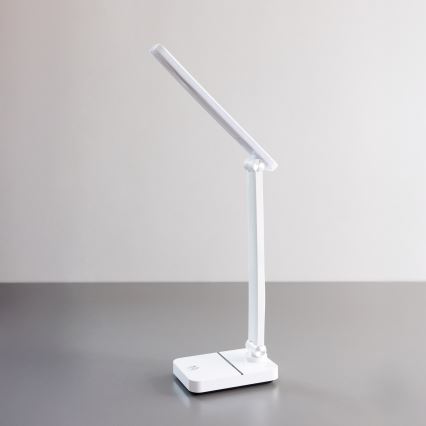 Zuma Line - LED Įkraunamas Stalinis šviestuvas LED/8W/1200 mAh 3000/4500/6000K CRI 90 balta