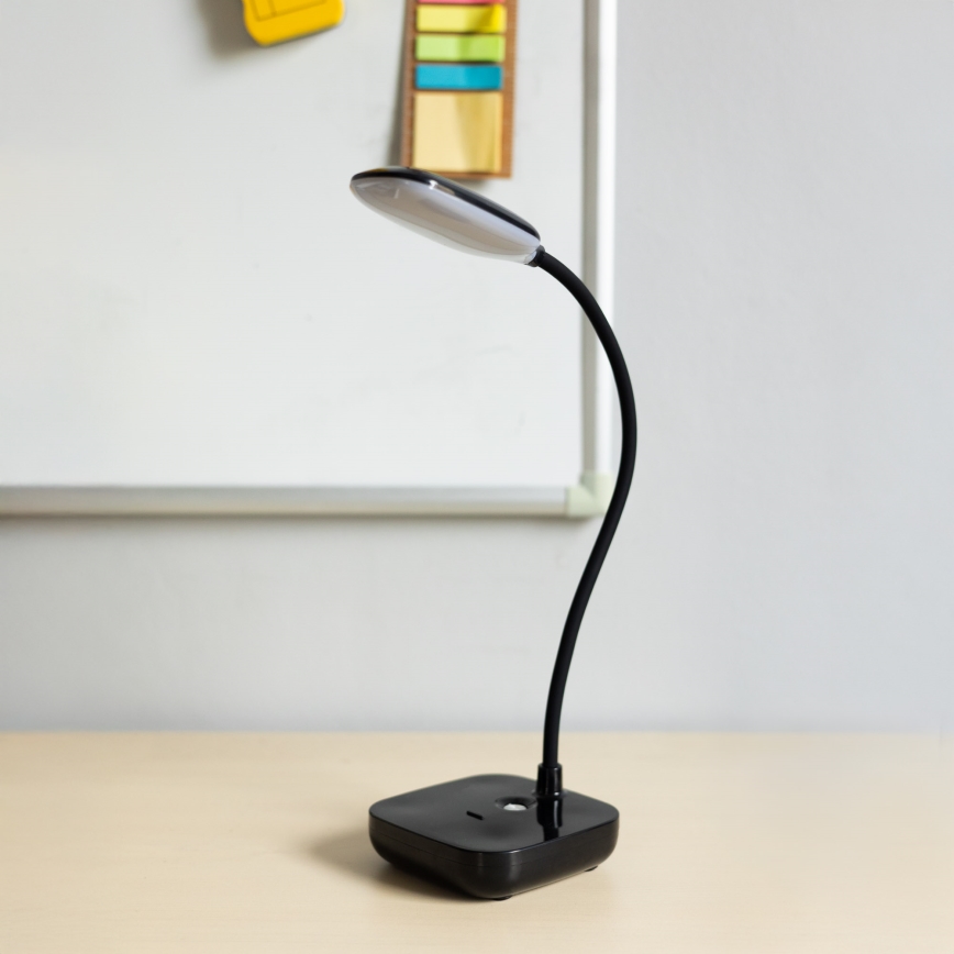 Zuma Line - LED Įkraunamas Stalinis šviestuvas LED/7W/1200 mAh 3000/4500/6000K juoda