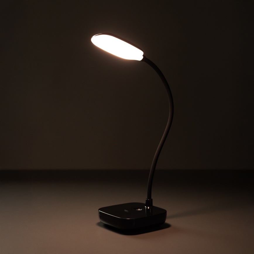 Zuma Line - LED Įkraunamas Stalinis šviestuvas LED/7W/1200 mAh 3000/4500/6000K juoda