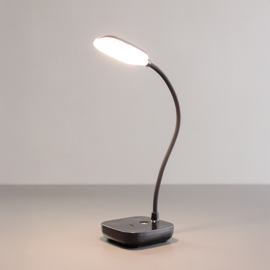 Zuma Line - LED Įkraunamas Stalinis šviestuvas LED/7W/1200 mAh 3000/4500/6000K juoda