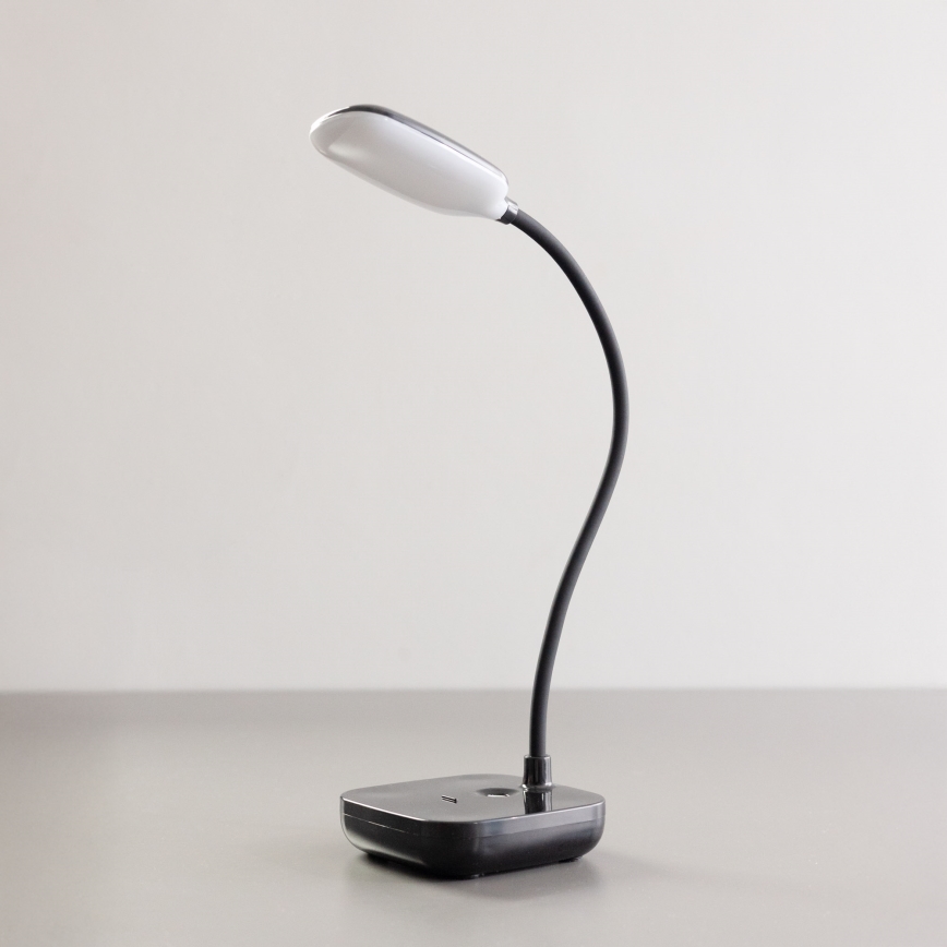 Zuma Line - LED Įkraunamas Stalinis šviestuvas LED/7W/1200 mAh 3000/4500/6000K juoda