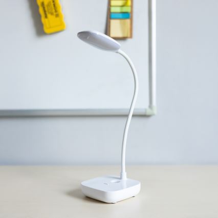 Zuma Line - LED Įkraunamas Stalinis šviestuvas LED/7W/1200 mAh 3000/4500/6000K CRI 90 balta