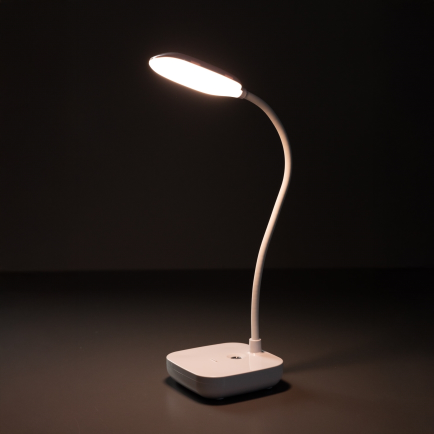 Zuma Line - LED Įkraunamas Stalinis šviestuvas LED/7W/1200 mAh 3000/4500/6000K CRI 90 balta