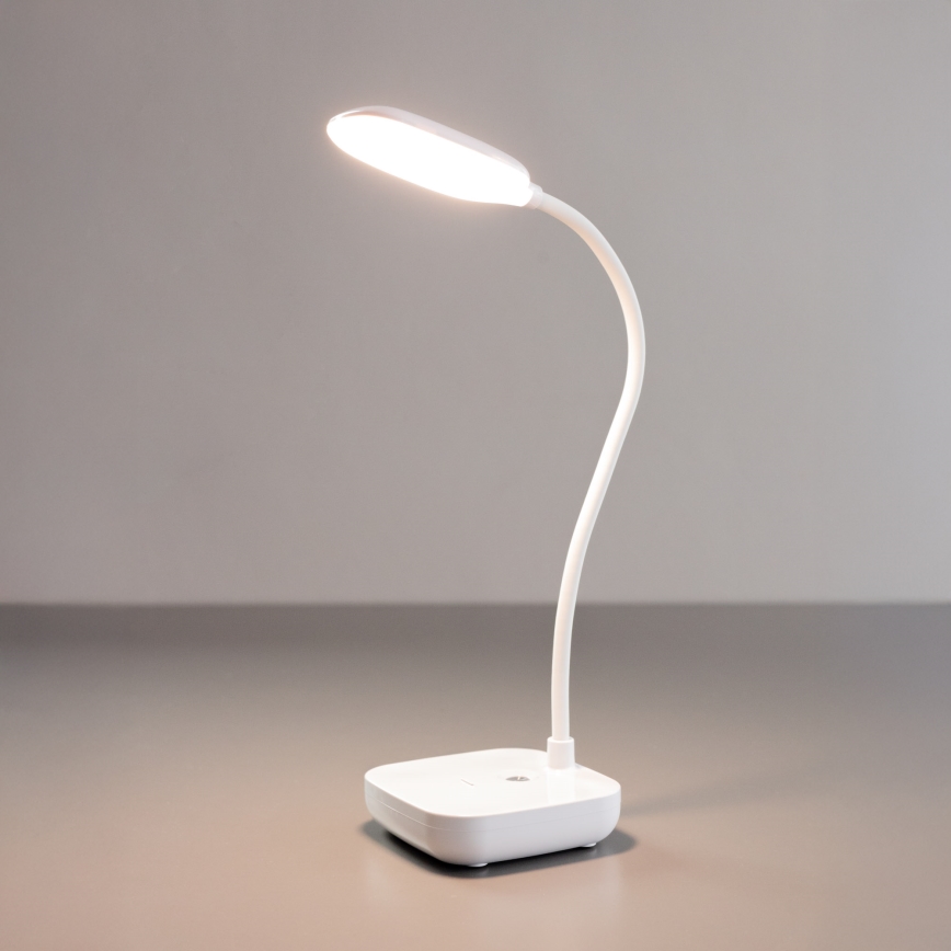 Zuma Line - LED Įkraunamas Stalinis šviestuvas LED/7W/1200 mAh 3000/4500/6000K CRI 90 balta