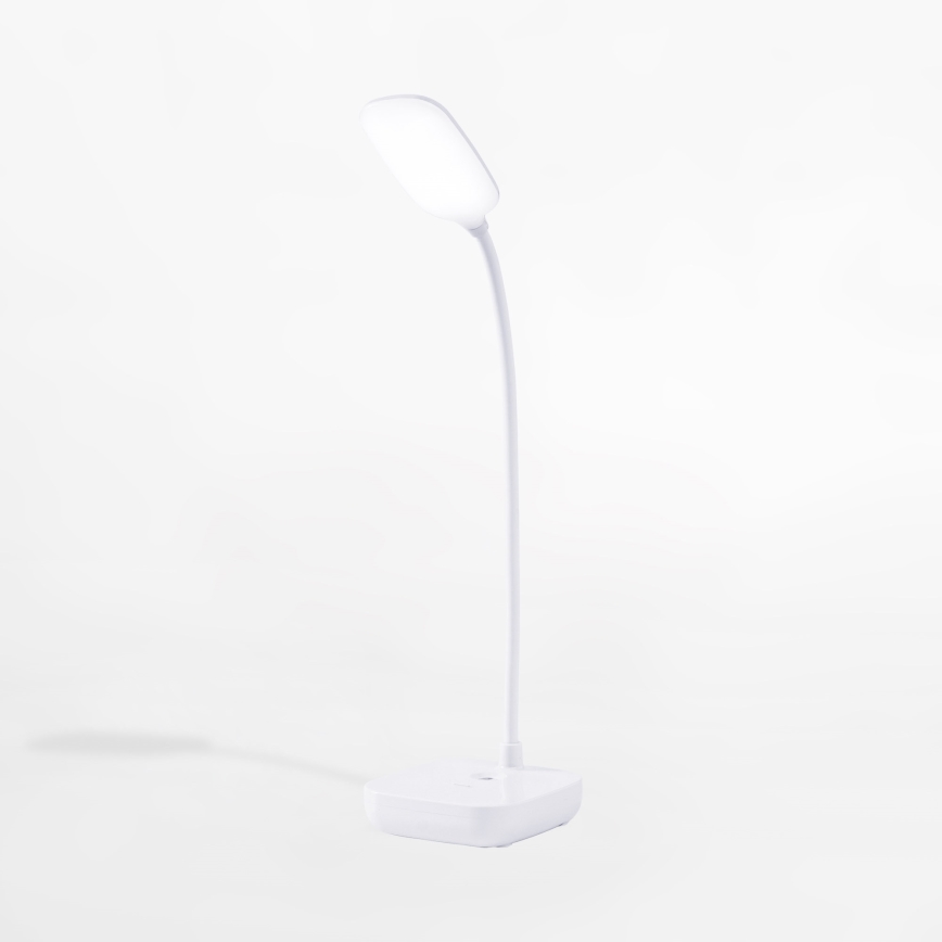 Zuma Line - LED Įkraunamas Stalinis šviestuvas LED/7W/1200 mAh 3000/4500/6000K CRI 90 balta