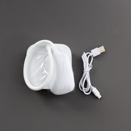 Zuma Line - LED Įkraunamas Stalinis šviestuvas LED/7W/1200 mAh 3000/4500/6000K CRI 90 balta