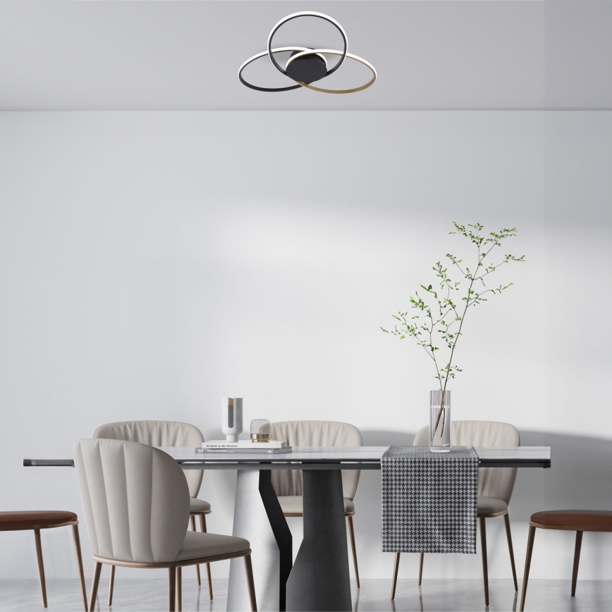 Zuma Line - LED lubinis šviestuvas LED/60W/230V 3000/4000/6000K juoda/auksas