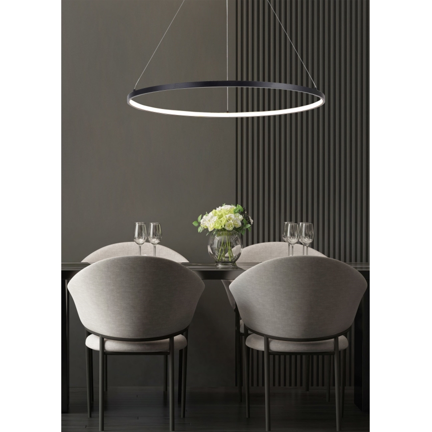 Zuma Line - LED pakabinamas šviestuvas ant laido LED/36W/230V 3000/4000/6000K skersmuo 80 cm juodas