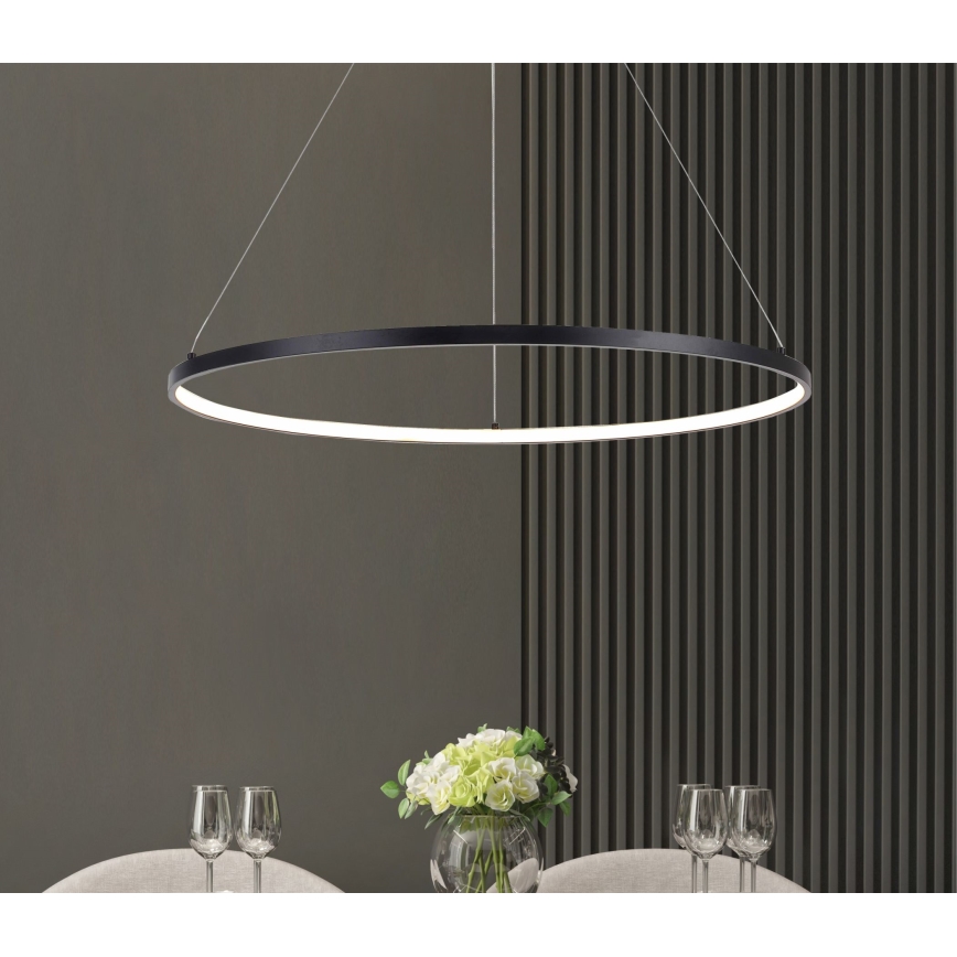 Zuma Line - LED pakabinamas šviestuvas ant laido LED/36W/230V 3000/4000/6000K skersmuo 80 cm juodas