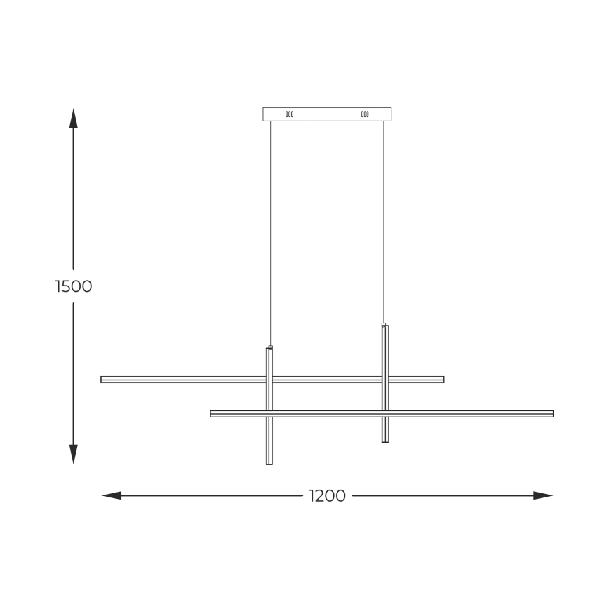 Zuma Line - LED Pakabinamas sietynas LED/42W/230V 3000/4000/6000K auksas
