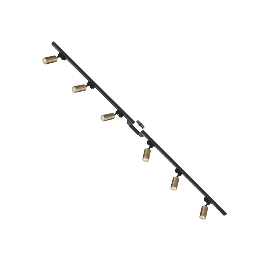 Zuma Line - Akcentinis šviestuvas bėgių sistemoje 6xGU10/35W/230V juoda/auksas