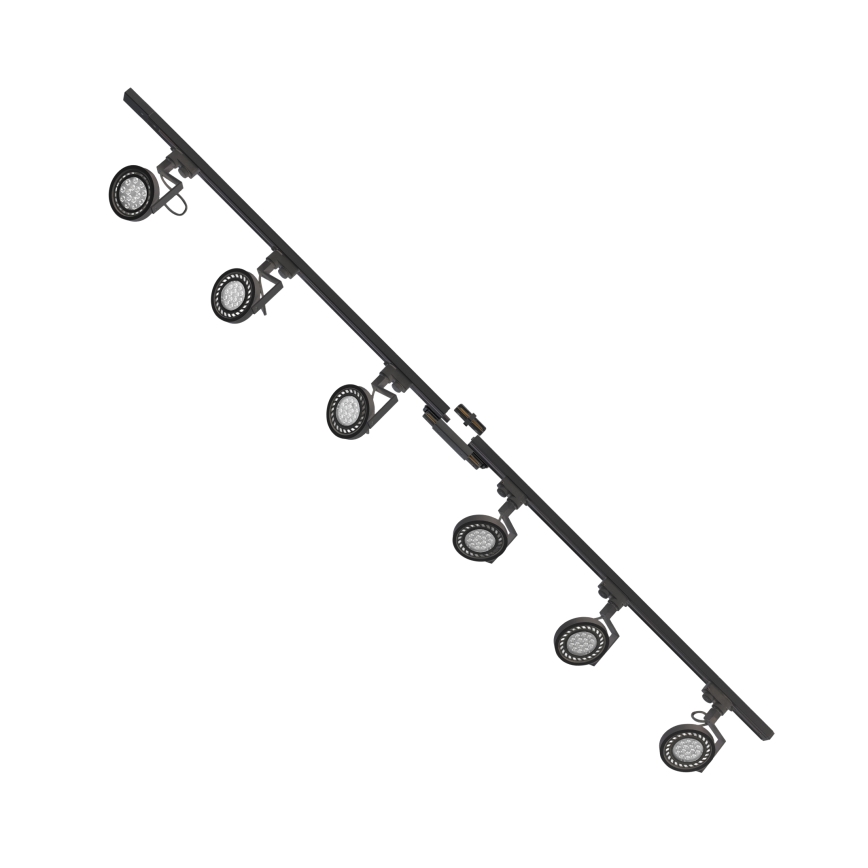 Zuma Line - Akcentinis šviestuvas bėgių sistemoje 6xGU10/10W/230V juoda