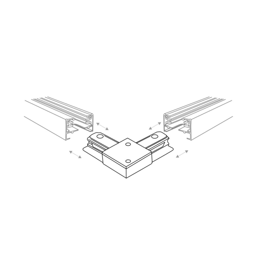 Zuma Line - Akcentinis šviestuvas bėgių sistemai 6xGU10/10W/230V balta + bėgių priedai