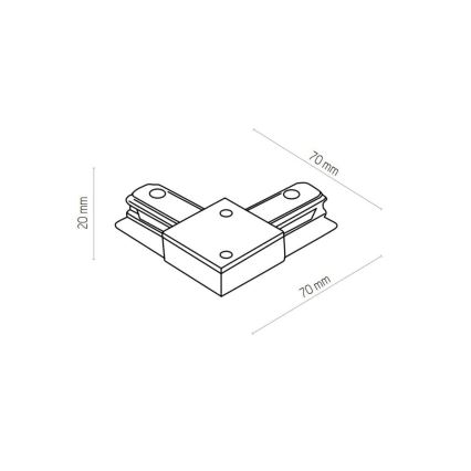 Zuma Line - Akcentinis šviestuvas bėgių sistemai 8xGU10/10W/230V balta + bėgių priedai