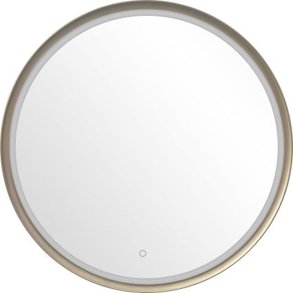 Zuma Line - LED vonios sieninis veidrodis su apšvietimu LED/36W/230V 3000/4000/6000K Ø 80 cm IP44 žalvario apdaila