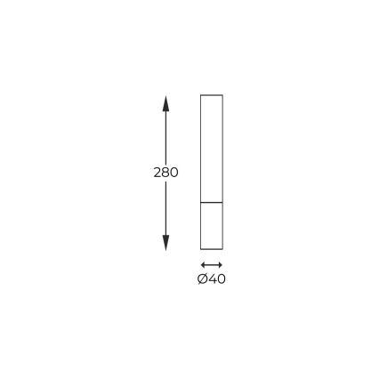 Zuma Line - Įmontuojamas šviestuvas 1xG9/28W/230V 28 cm ąžuolas