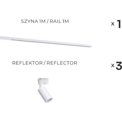Zuma Line - Taškinis šviestuvas 3xGU10/35W/230V baltas