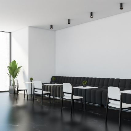 Zuma Line - dimeriuojamas LED RGBW taškinis šviestuvas 1xGU10/4,8W/230V juodas + nuotolinis valdymas
