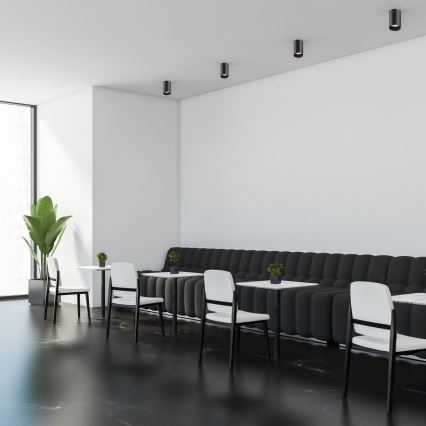 Zuma Line - dimeriuojamas LED RGBW taškinis šviestuvas 1xGU10/6W/230V juodas + nuotolinis valdymas