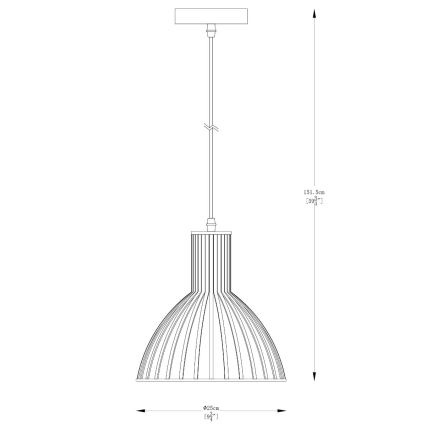 Zuma Line - Pakabinamas sietynas 1xE27/40W/230V diametras 25 cm auksas