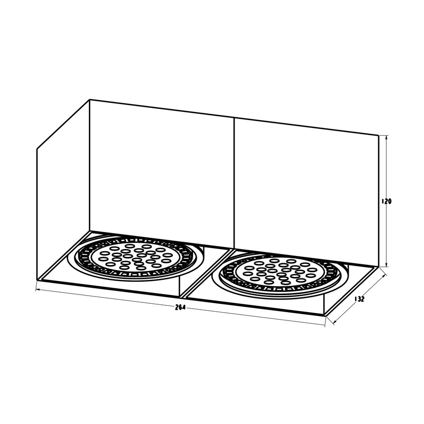 Zuma Line - Akcentinis šviestuvas 2xGU10-ES111/15W/230V baltas