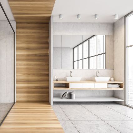 Zuma Line - LED RGBW reguliuojamas vonios taškinis šviestuvas 1xGU10/6W/230V IP44, baltas + nuotolinio valdymo pultelis