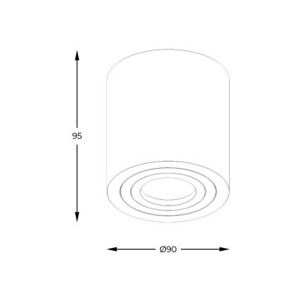 Zuma Line - LED RGBW reguliuojamas vonios taškinis šviestuvas 1xGU10/6W/230V IP44, baltas + nuotolinio valdymo pultelis