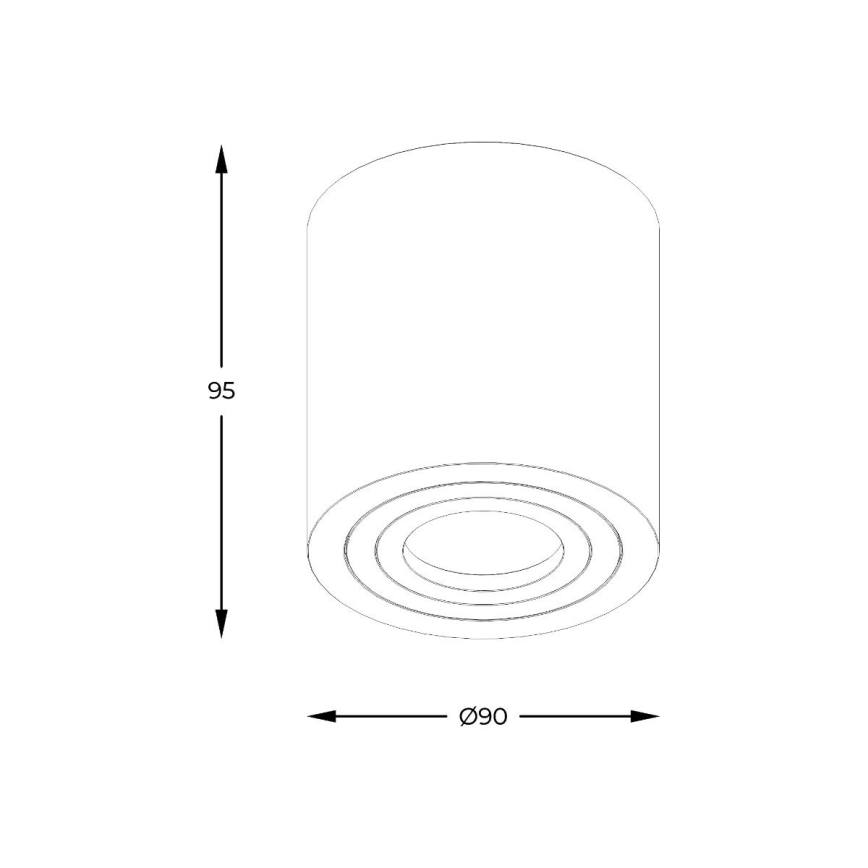 Zuma Line - LED RGBW reguliuojamas vonios taškinis šviestuvas 1xGU10/6W/230V IP44, baltas + nuotolinio valdymo pultelis