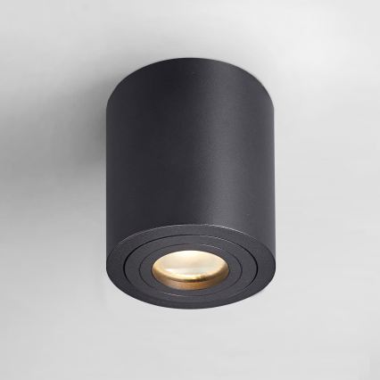 Zuma Line - LED RGBW dimeriuojamas vonios taškinis šviestuvas 1xGU10/4,8W/230V IP44 juodas + nuotolinis valdymas