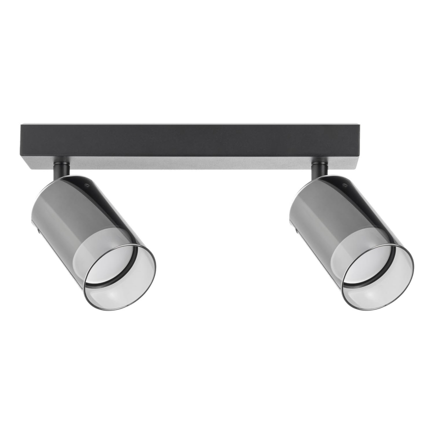 Zuma Line - Akcentinis apšvietimas 2xGU10/50W/230V juoda/pilka
