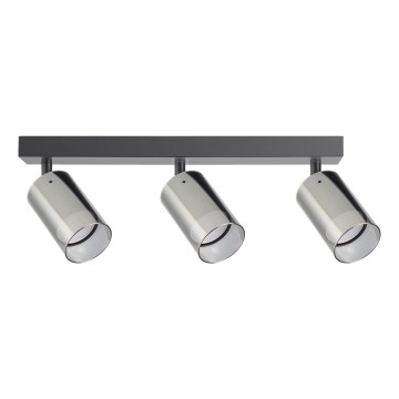 Zuma Line - Akcentinis apšvietimas 3xGU10/50W/230V juoda/pilka