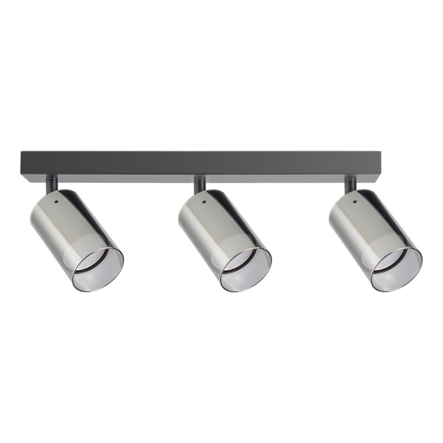 Zuma Line - Akcentinis apšvietimas 3xGU10/50W/230V juoda/pilka