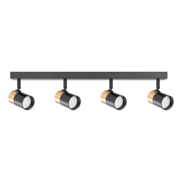 Zuma Line - Akcentinis apšvietimas 4xGU10/50W/230V juoda/auksas