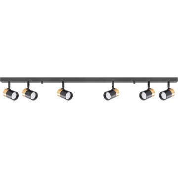 Zuma Line - Akcentinis apšvietimas 6xGU10/50W/230V juoda/auksas
