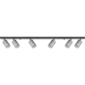 Zuma Line - Akcentinis apšvietimas 6xGU10/50W/230V juoda/pilka