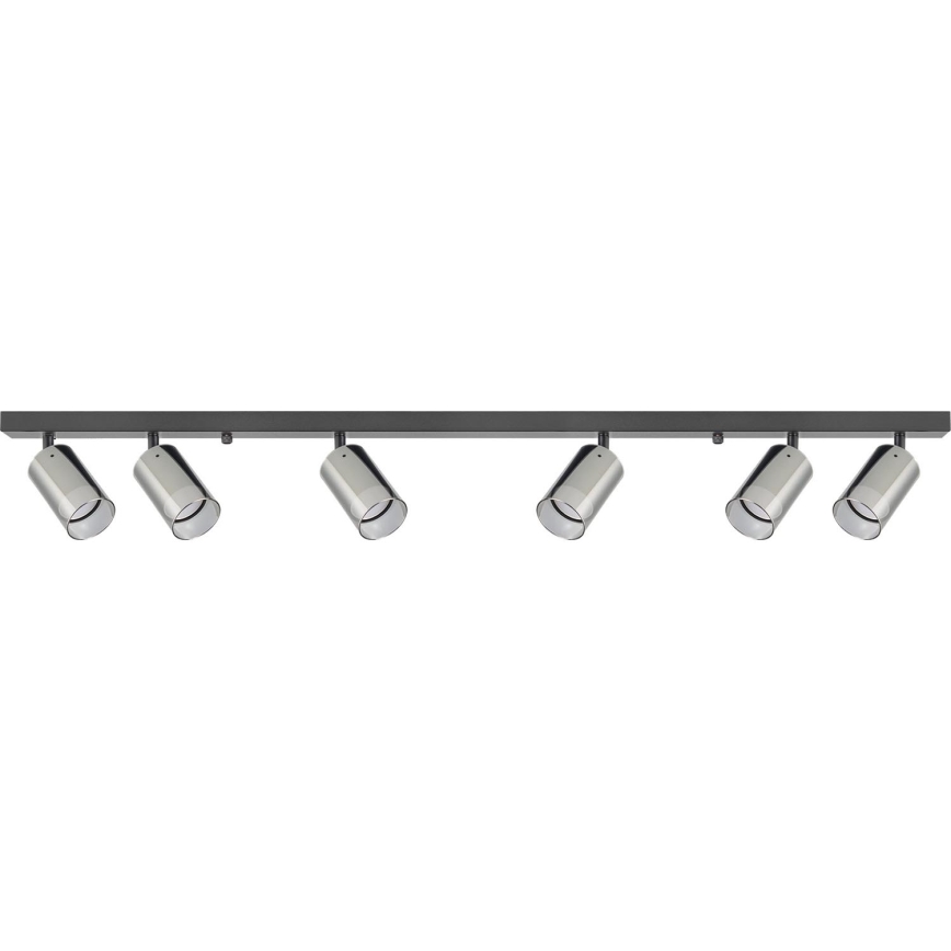 Zuma Line - Akcentinis apšvietimas 6xGU10/50W/230V juoda/pilka
