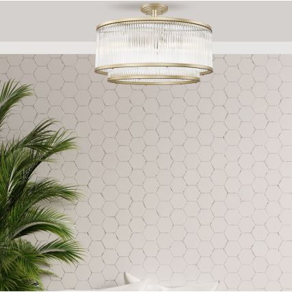 Zuma Line - Tvirtinamas sietynas 6xE14/60W/230V auksas