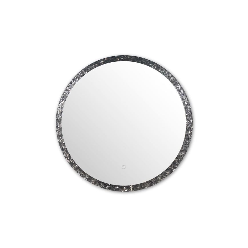 Zuma Line - LED Vonia siena veidrodis su foniniu apšvietimu LED/24W/230V 3000/4000/6000K diametras 60 cm IP44 blizgus chromas