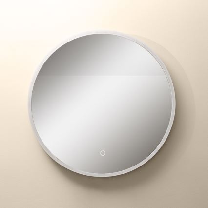 Zuma Line - LED Vonios sieninis veidrodis su apšvietimu LED/24W/230V 3000/4000/6000K d. 60 cm IP44 balta/auksinė