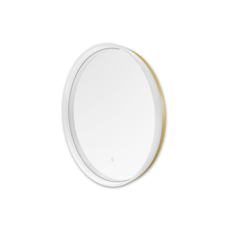 Zuma Line - LED Vonios sieninis veidrodis su apšvietimu LED/24W/230V 3000/4000/6000K d. 60 cm IP44 balta/auksinė