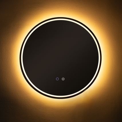 Zuma Line - LED Vonios šildomas sieninis veidrodis su foniniu apšvietimu LED/24W/230V 3000/4000/6000K diametras 60 cm IP44