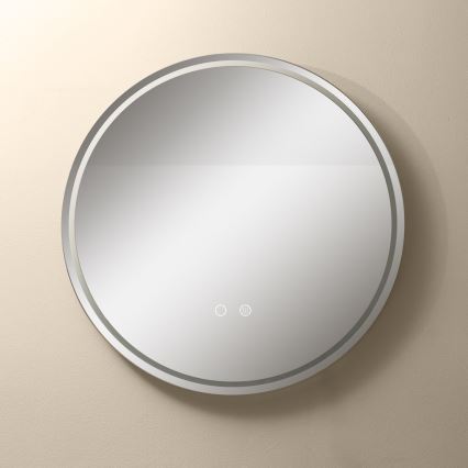 Zuma Line - LED Vonios šildomas sieninis veidrodis su foniniu apšvietimu LED/24W/230V 3000/4000/6000K diametras 60 cm IP44